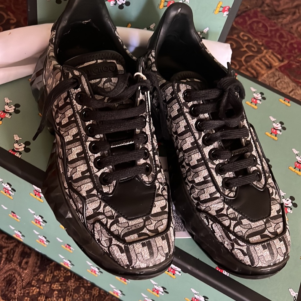Authentic Jimmy Choo logo sneakers - Picture 2 of 14